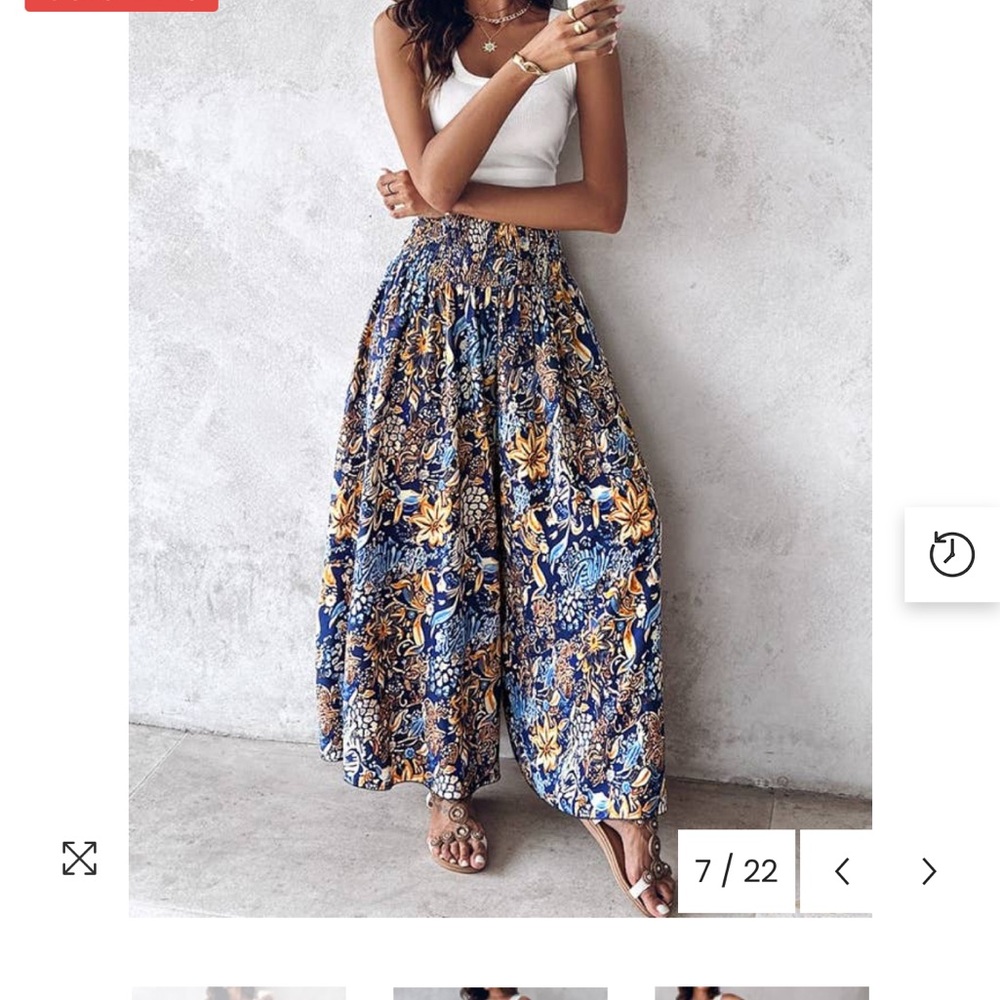 ChicMe Floral Palazzo‎ Pants
